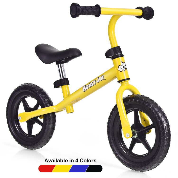 Kids No Pedal Balance Bike with Adjustable Handlebar and Seat