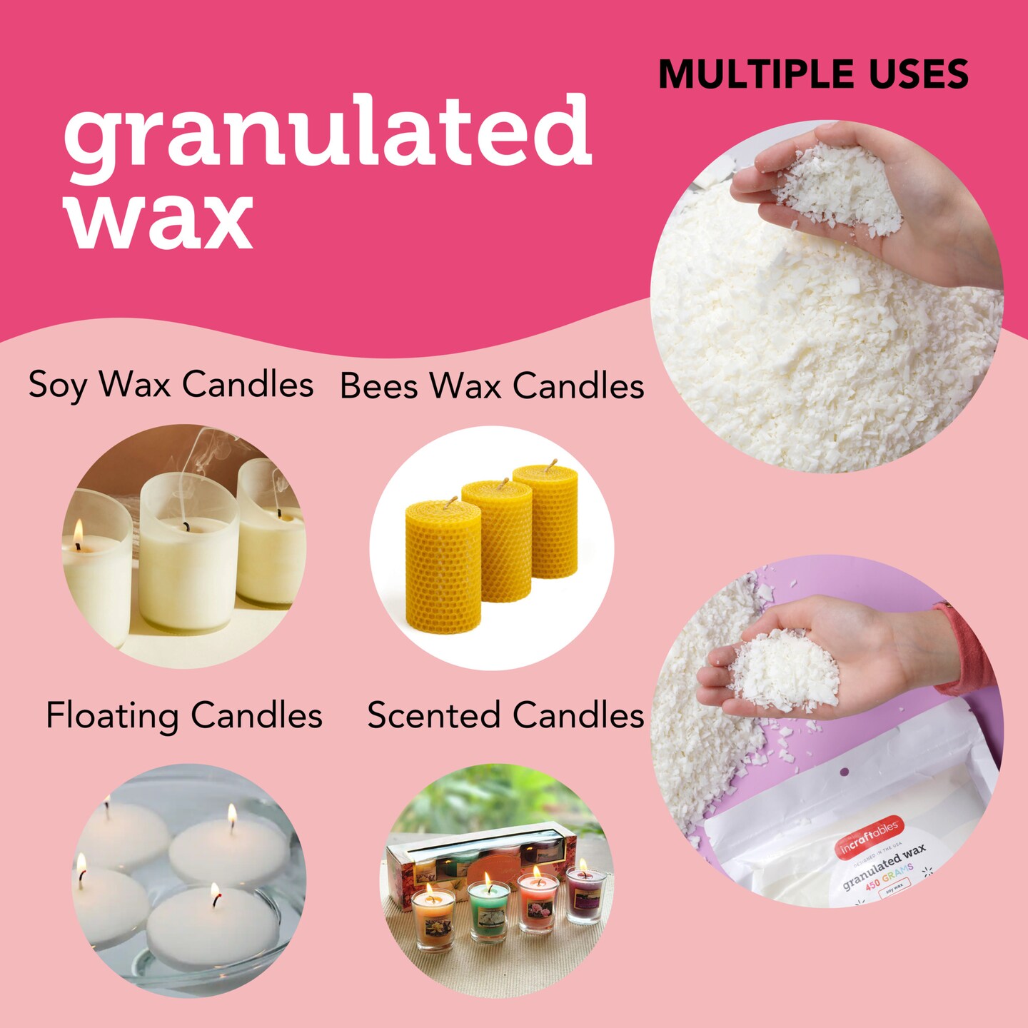 1-49 lbs GRANULATED WAX — The Crafty Candle Shoppe