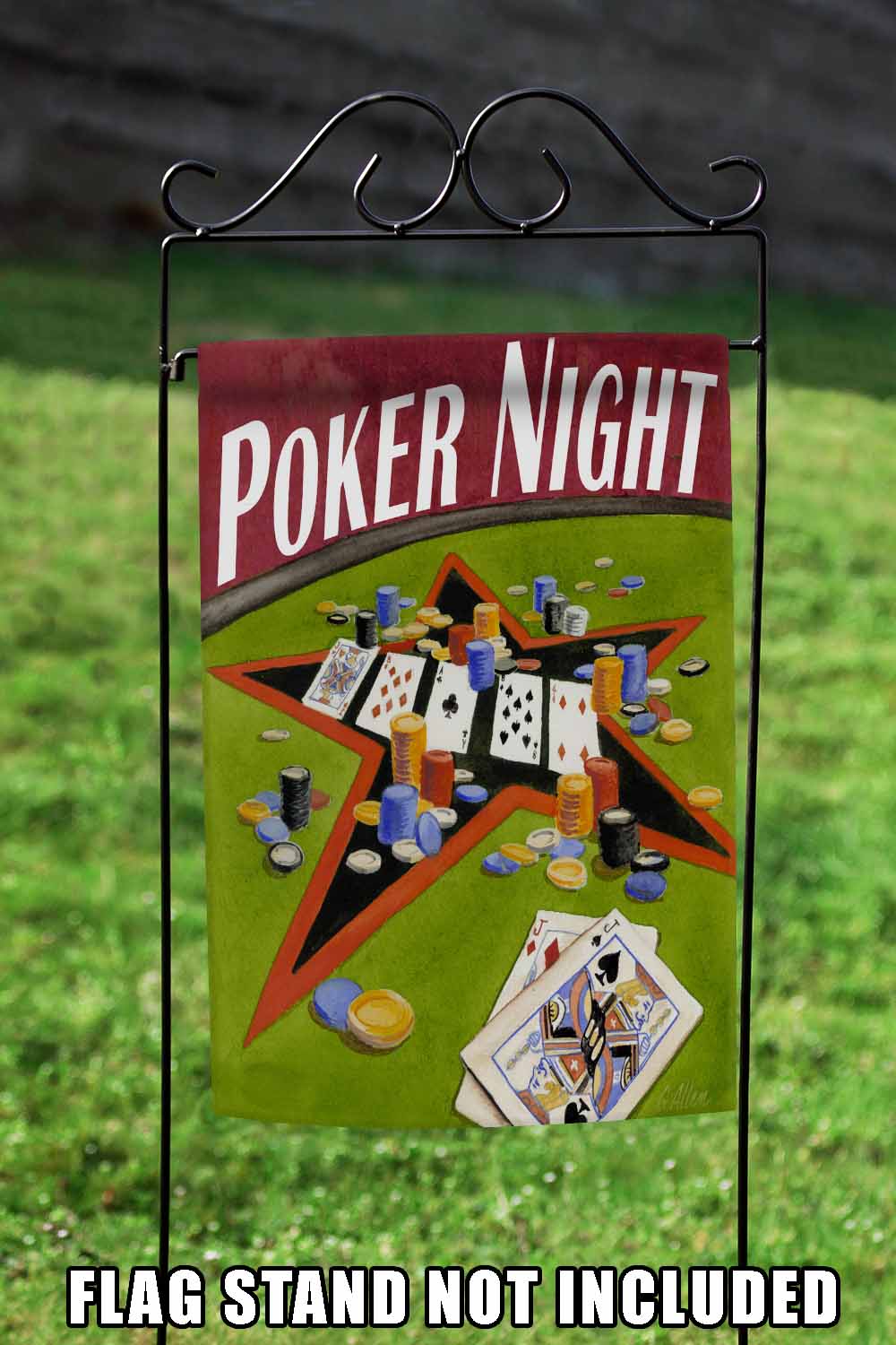 Poker Night Decorative Poker Flag