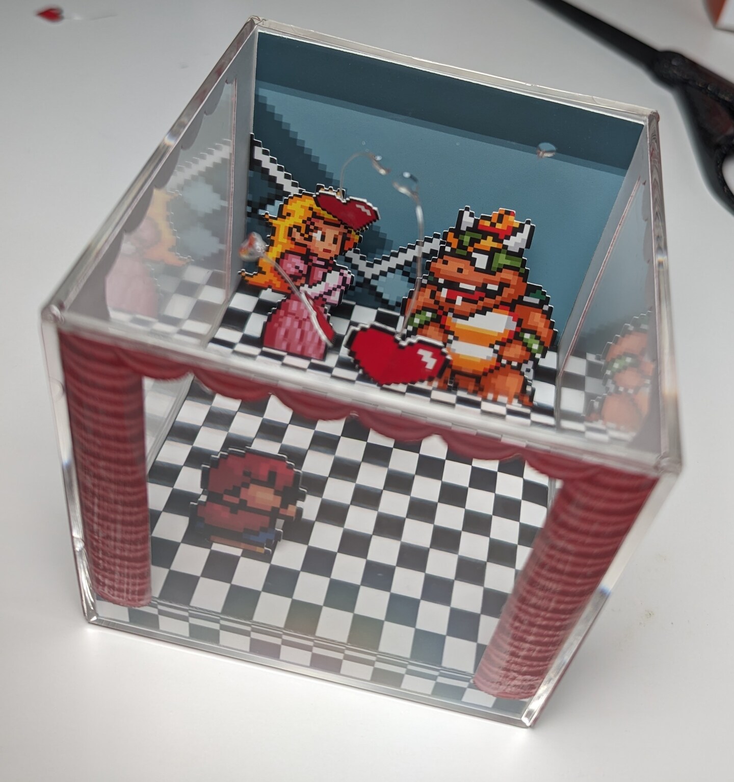 I made this 3D Super Mario Bros Diorama Cube, what do you think of it guys  ? : r/Gameboy