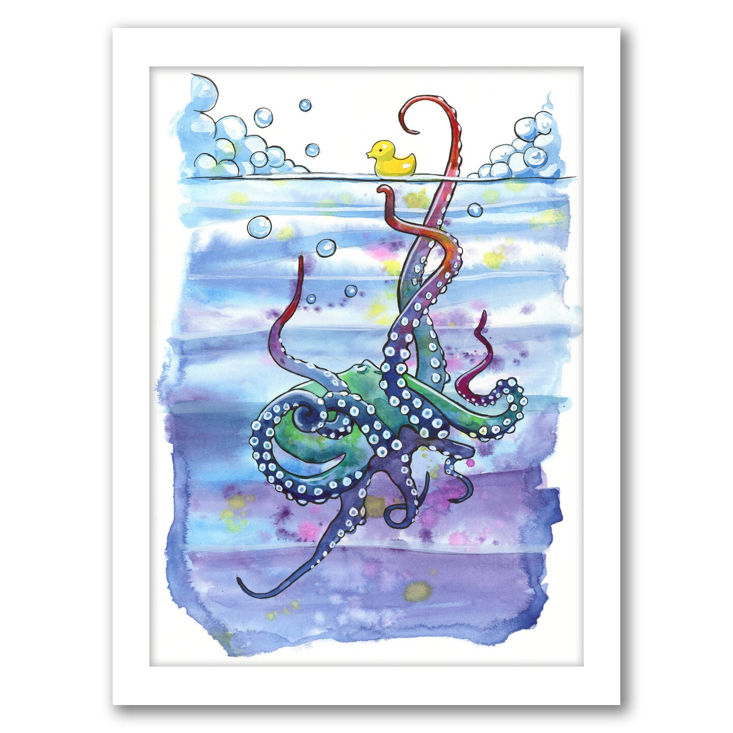 Bath Time Octopus by Sam Nagel Frame  - Americanflat