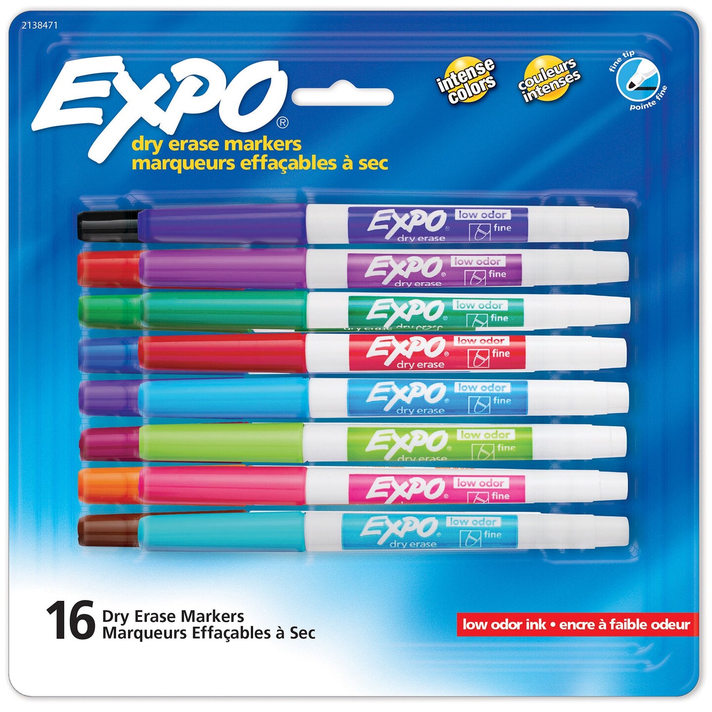 (24) Pack Small Black Dry Erase Markers with Eraser Caps