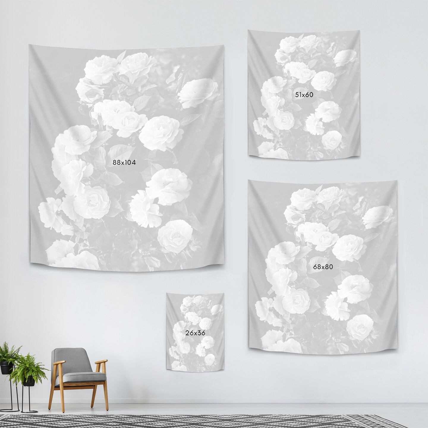 Roses by Sisi and Seb  Wall Tapestry - Americanflat