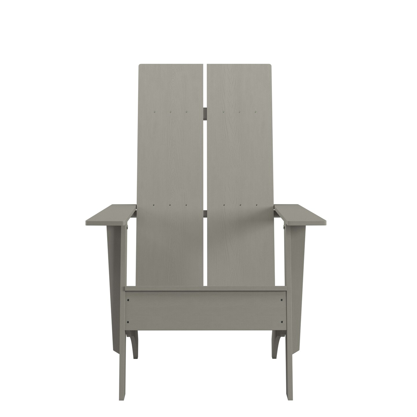 Merrick Lane Set of 2 Piedmont Modern All-Weather Poly Resin Wood Adirondack Chairs