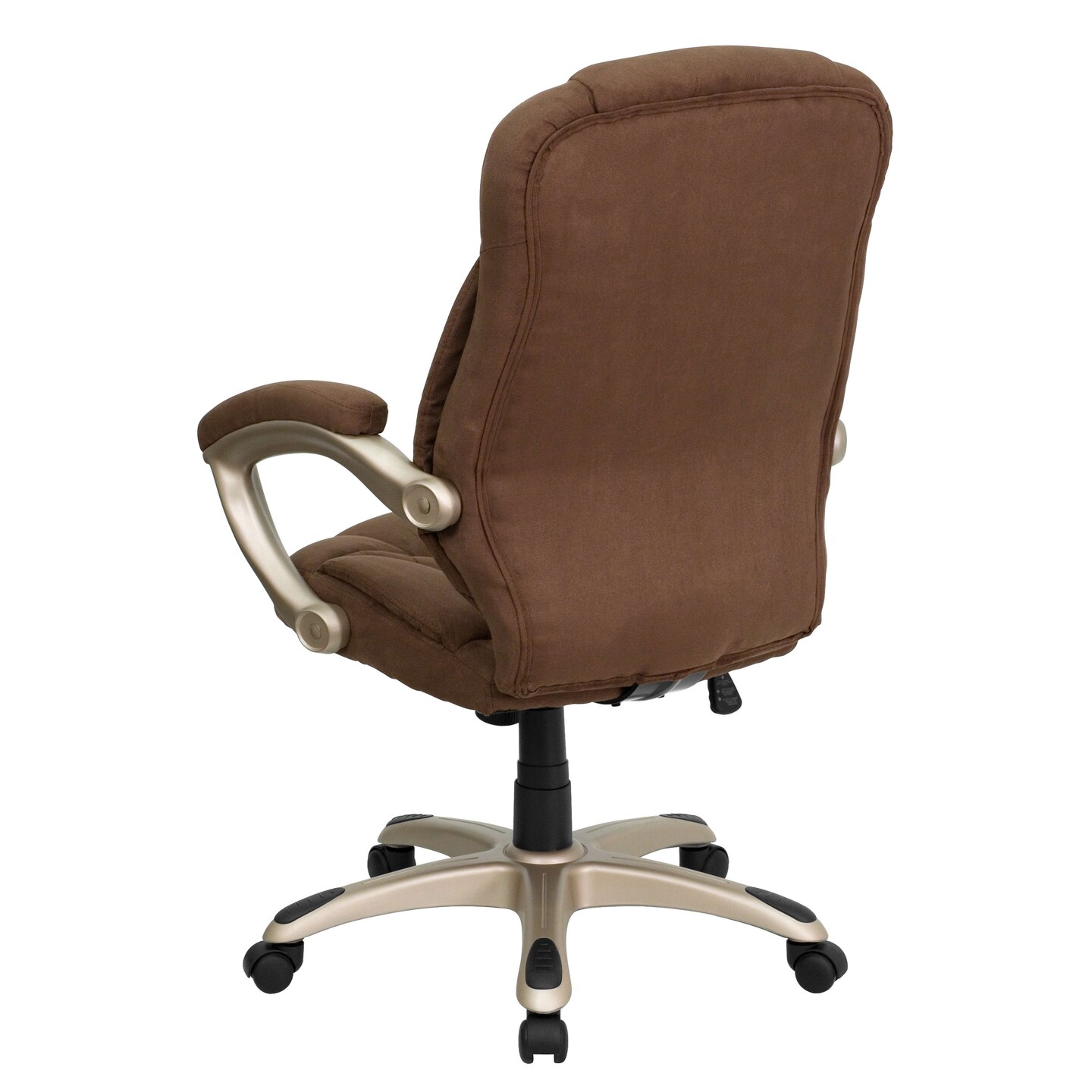 Emma and Oliver High Back Executive Ergonomic Office Chair with Silver Nylon Base and Arms