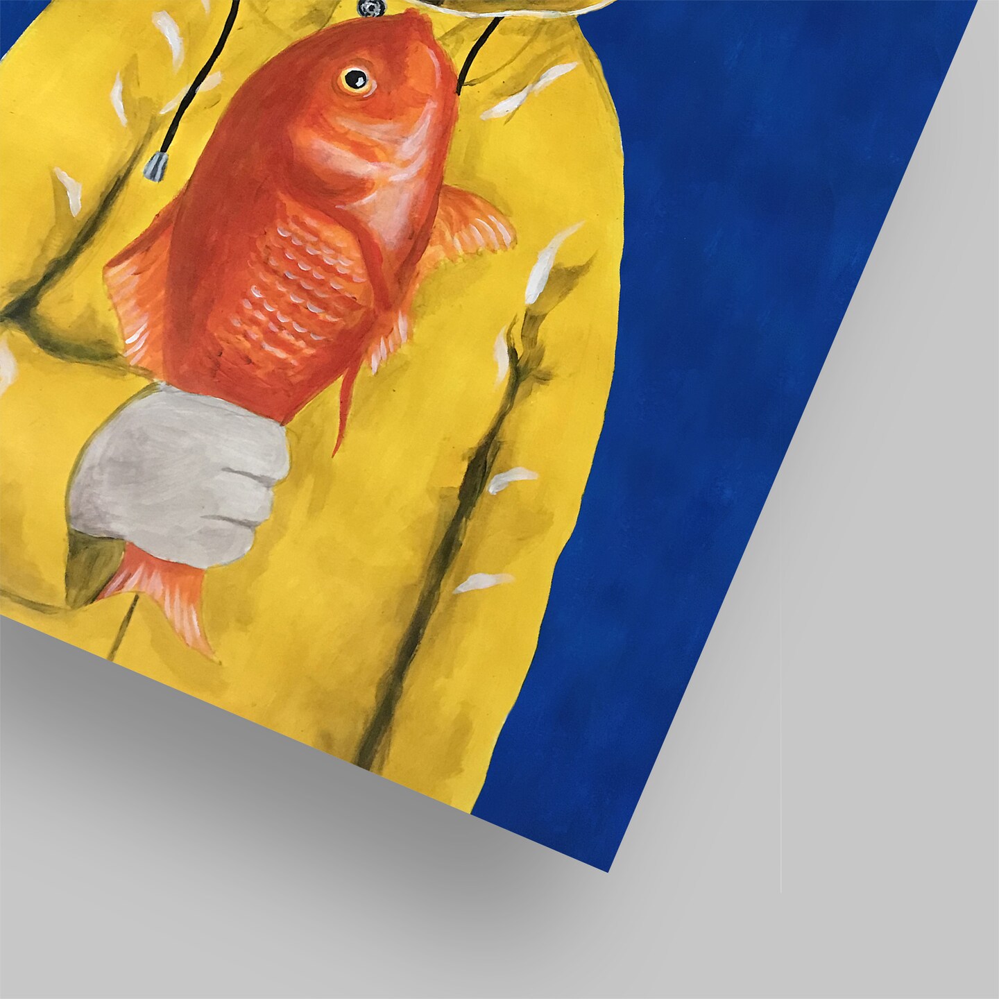 Cat With Fish by Coco De Paris  Poster Art Print - Americanflat