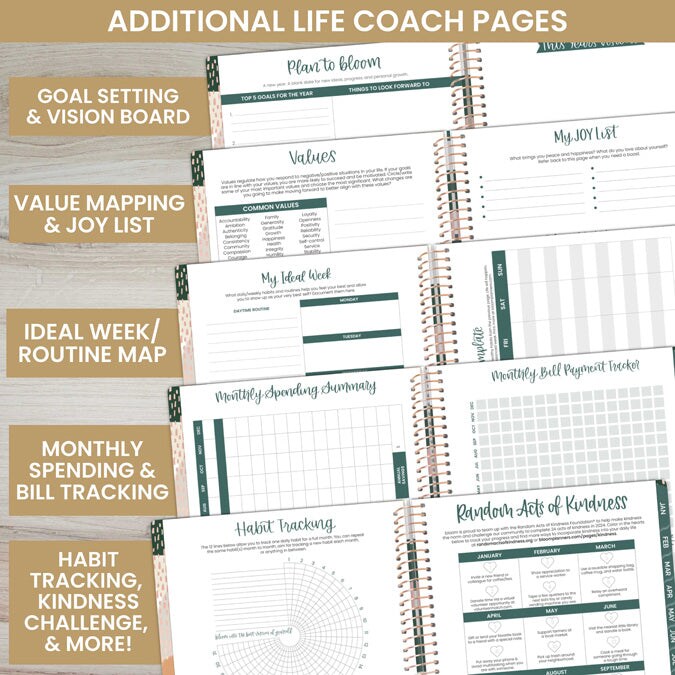 bloom daily planners 2024 Soft Cover Planner, 8.5" x 11", Make Today Count