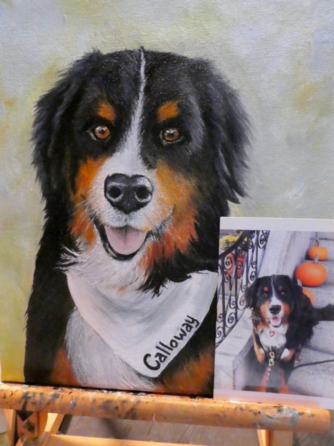 Custom Pet Portrait Hand Painted orders in Oil