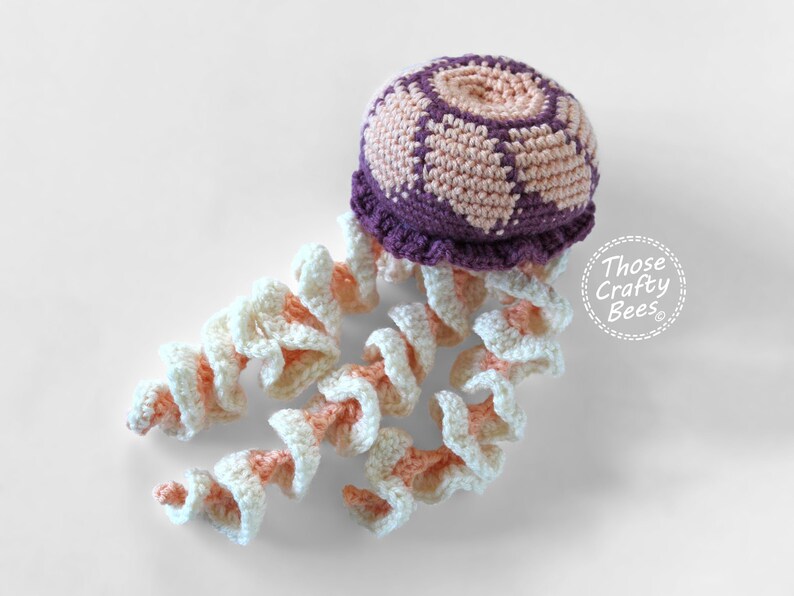 Realistic Crochet Jellyfish Stuffed Animal Cute Jellyfish Plushie