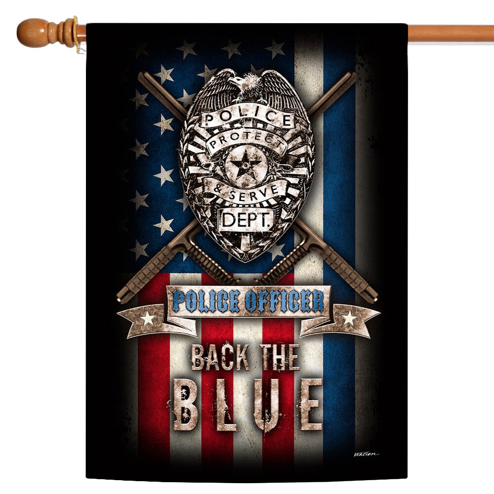 Back The Blue Decorative Police Flag