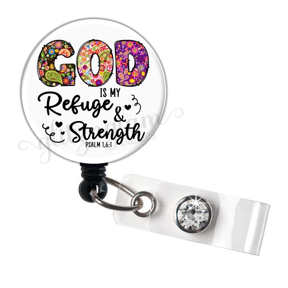 With God All Things Are Possible Badge Reels or Stethoscope ID Tags 