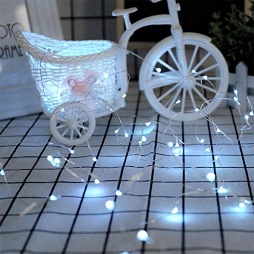 24 Packs Fairy Lights Battery Operated(Batteries Included),10.2FT 30LEDs Copper Wire Firefly Lights,Mini Starry String Lights for Mason Jars Wedding Party DIY Christmas Decor (Cool White)