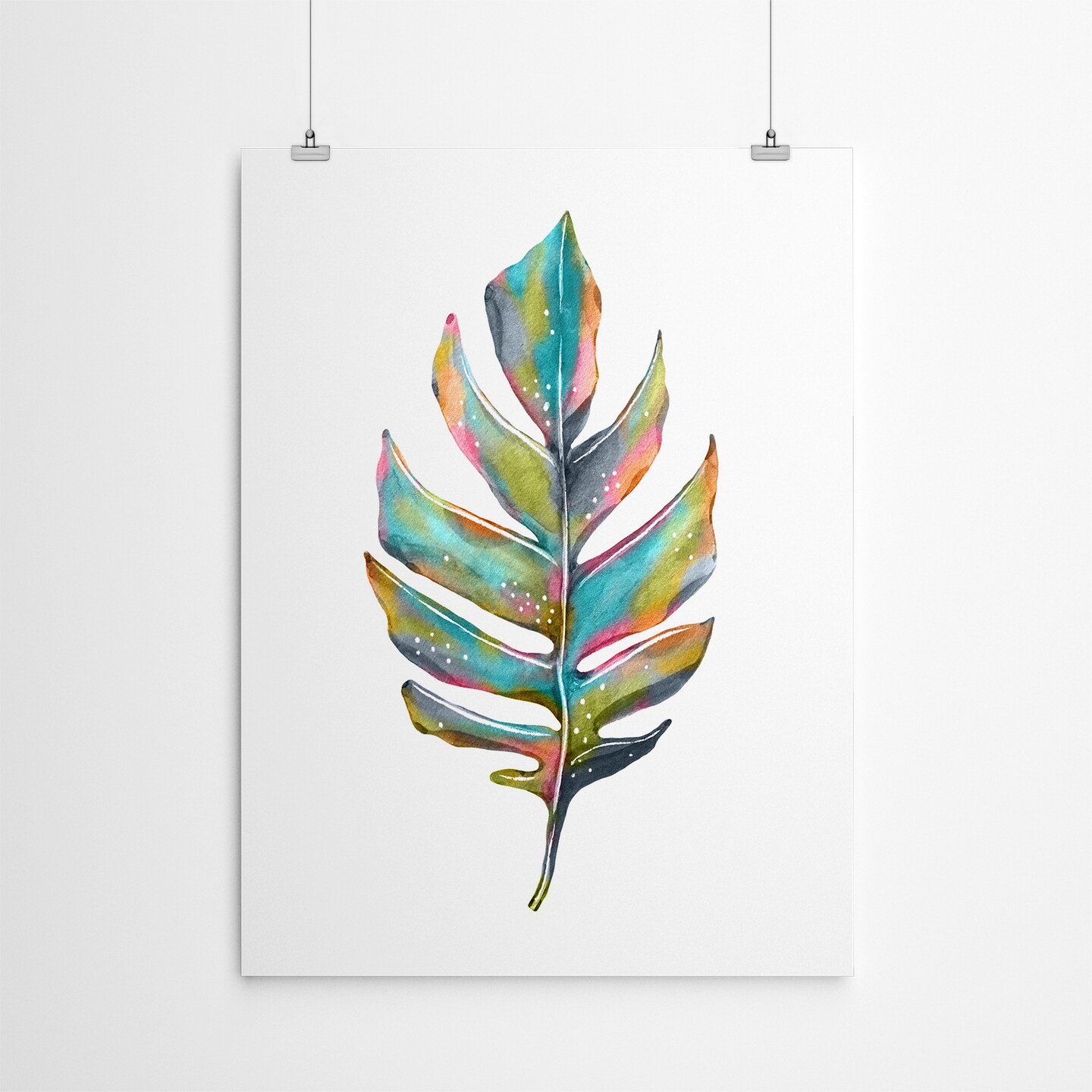 Poster Art Print - Watercolor Leaf 1 by Lisa Nohren  - Americanflat