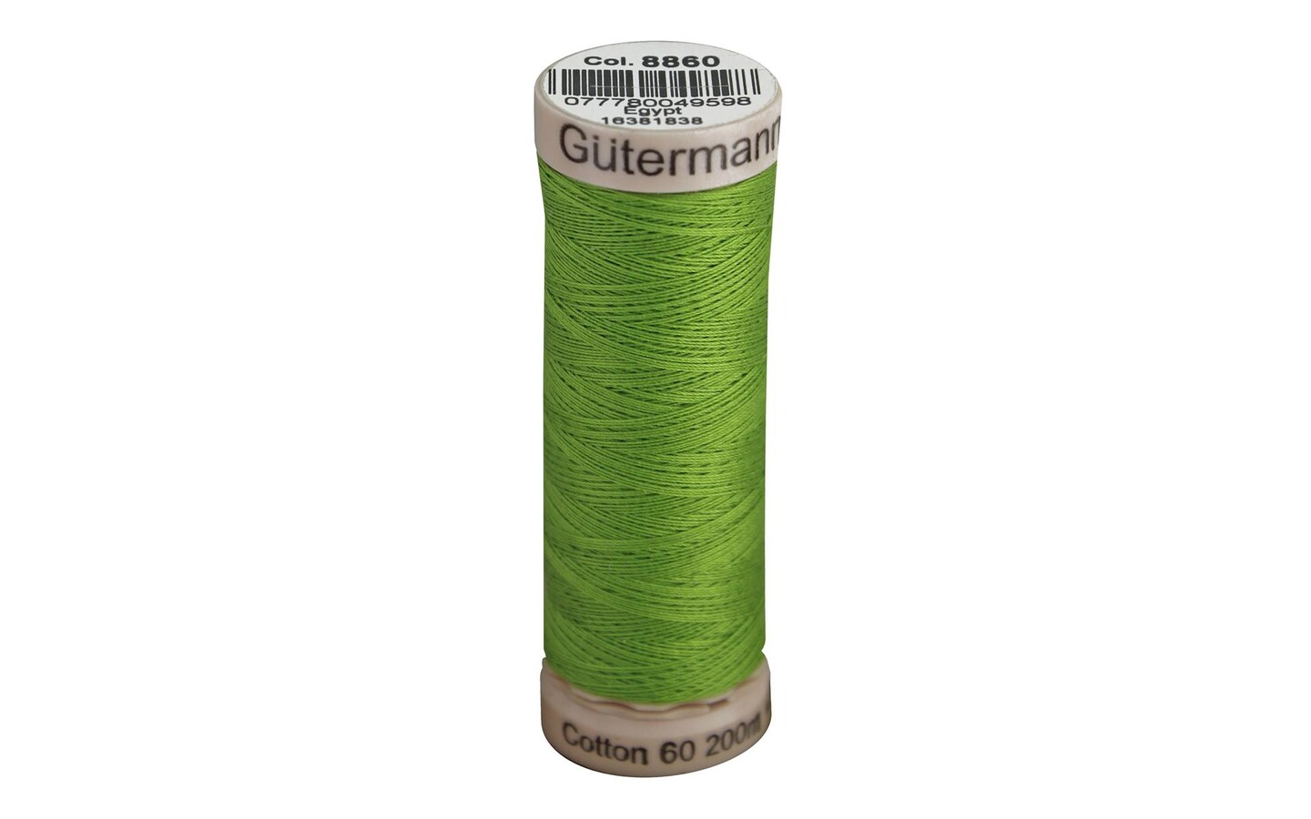 Gutermann Cotton 60 Thread 200M Pstrl Green
