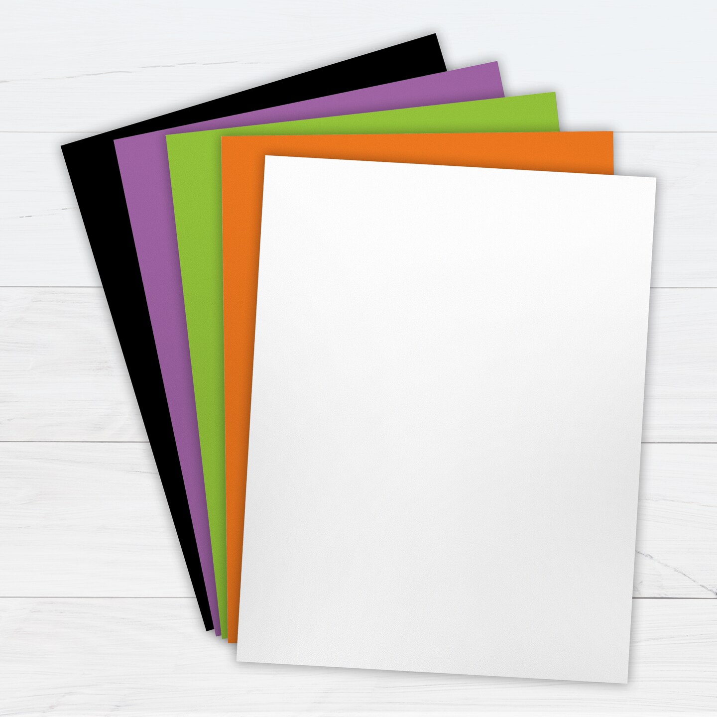 Printworks Halloween Paper, Includes Black, Purple, Green, Orange and White Paper, 8 ½” x 11”, 300 Sheets (00582)