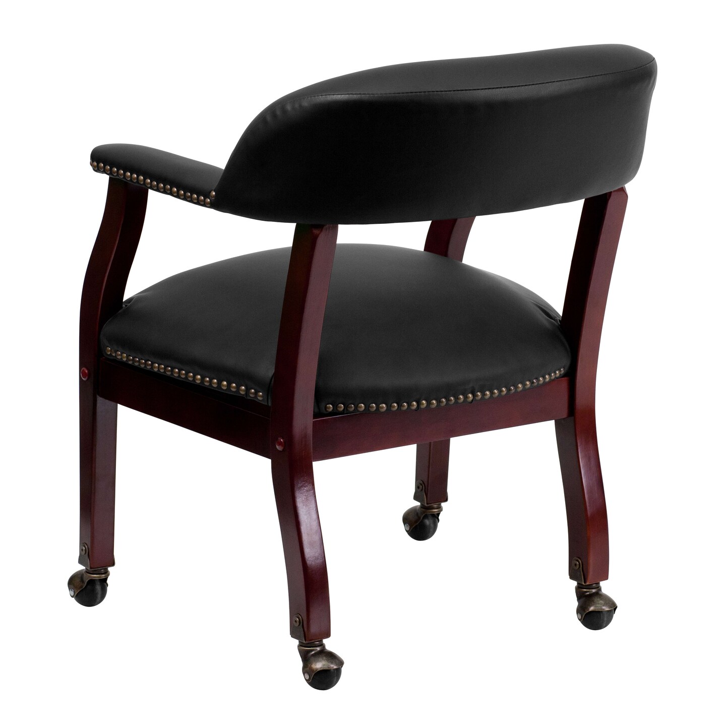 Emma and Oliver Conference Chair with Accent Nail Trim and Casters