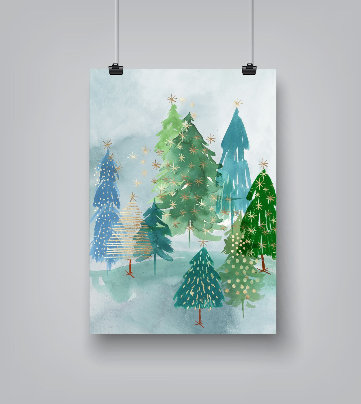  Wintergreen Mornin by Pi Holiday Poster Art Print Wall Art  - Americanflat