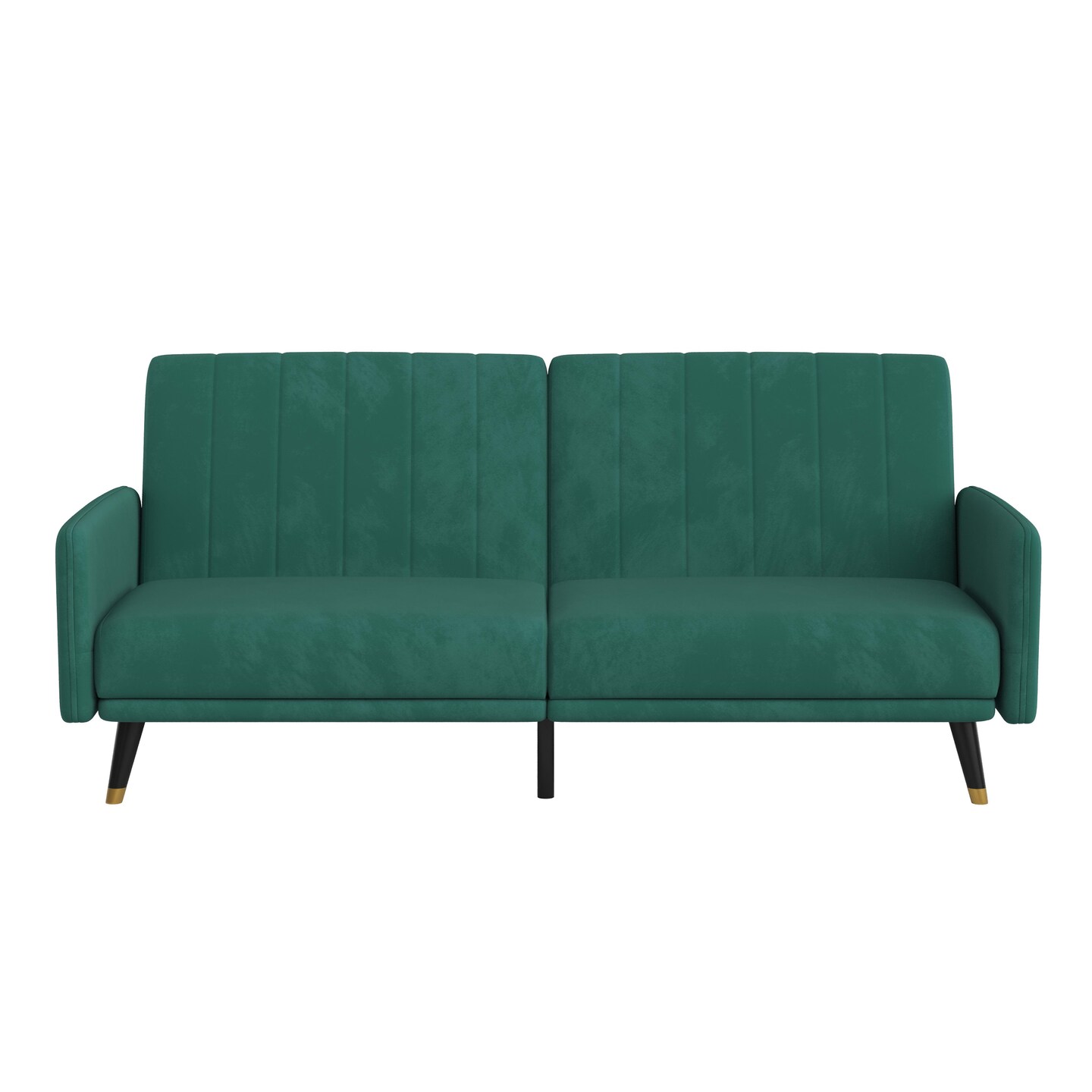 Merrick Lane Pavan Mid Century Modern Split-Back Sofa Futon with 3 Recline Positions
