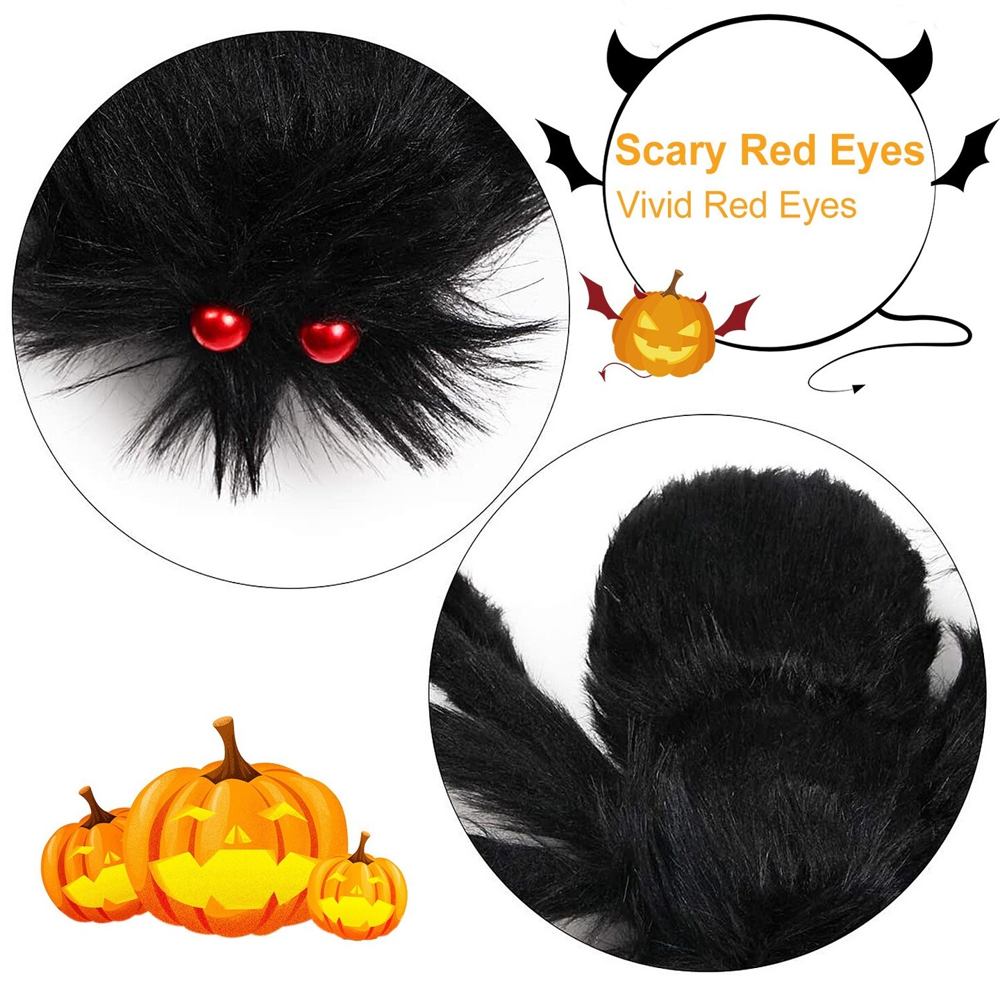 Halloween Spider Decorations | 49 and 59 inch Spider with 126 inch Tarantula Mega Spider Web