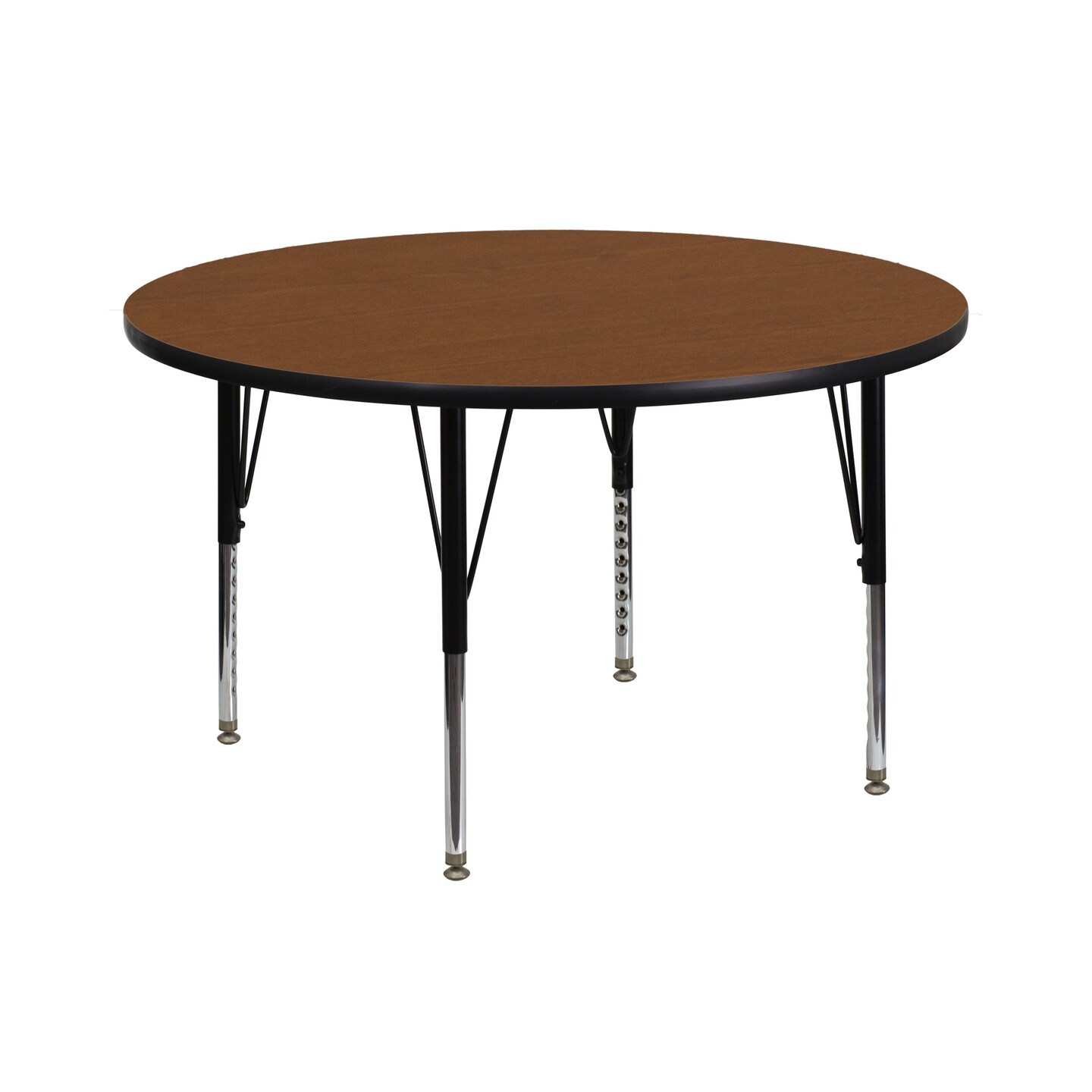 Emma and Oliver 42&#x22; Round HP Laminate Adjustable Preschool Activity Table