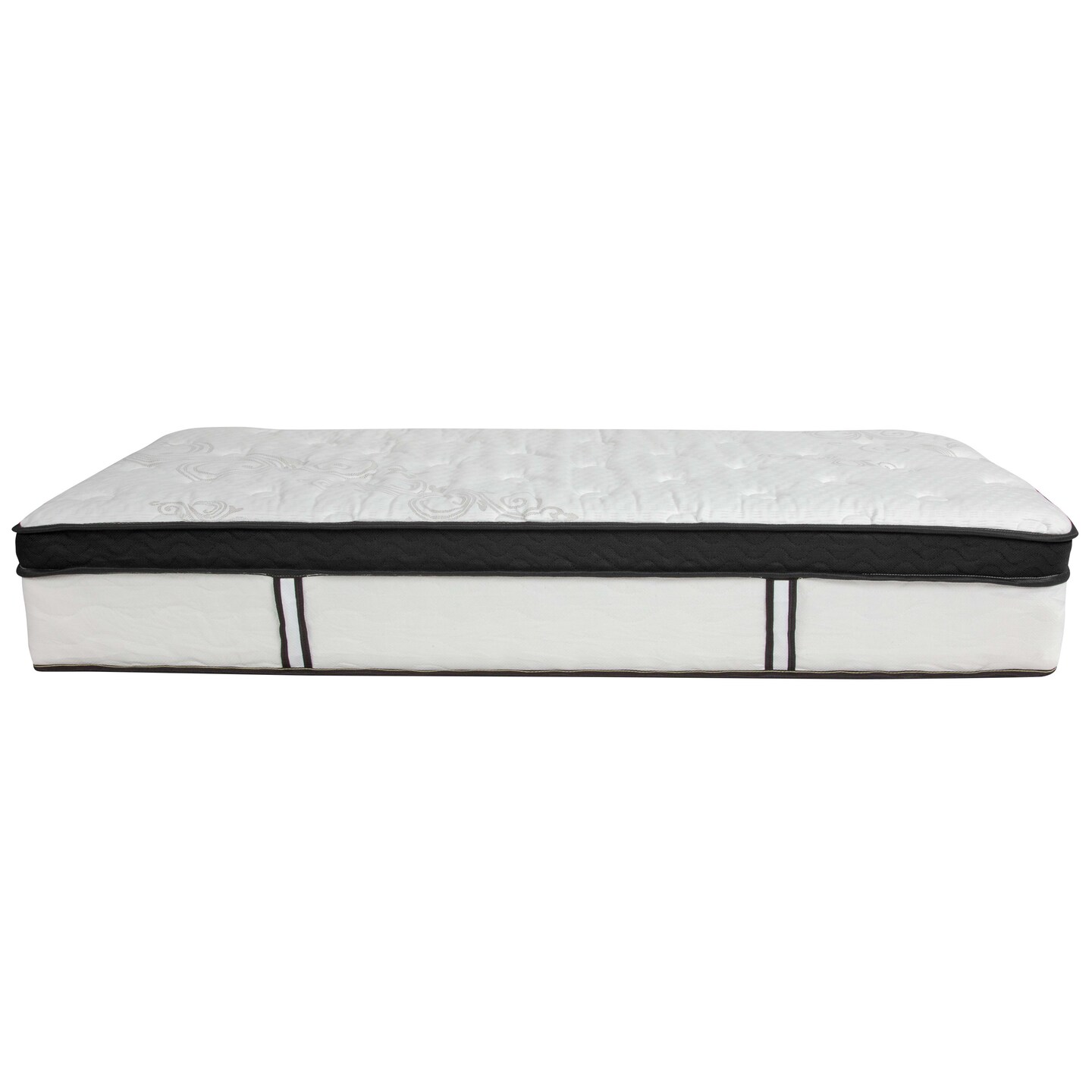 Merrick Lane Hulen 12 Inch Hybrid Pocket Spring &#x26; CertiPUR-US Certified Memory Foam Mattress