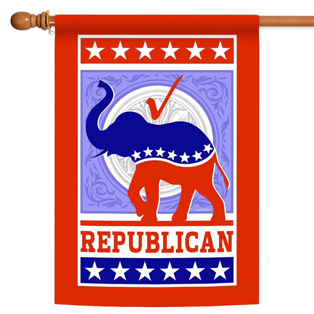 Vote Republican Decorative Republican Flag