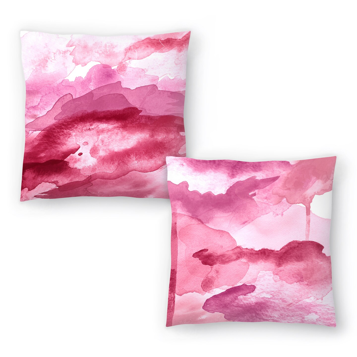 High Tide Modern Pink and Morning Joy Modern Pink by Amy Brinkman Set of 2 Throw Pillows Americanflat