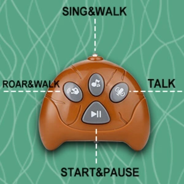 Willsea Remote Control Walking Dinosaur Plush Toys