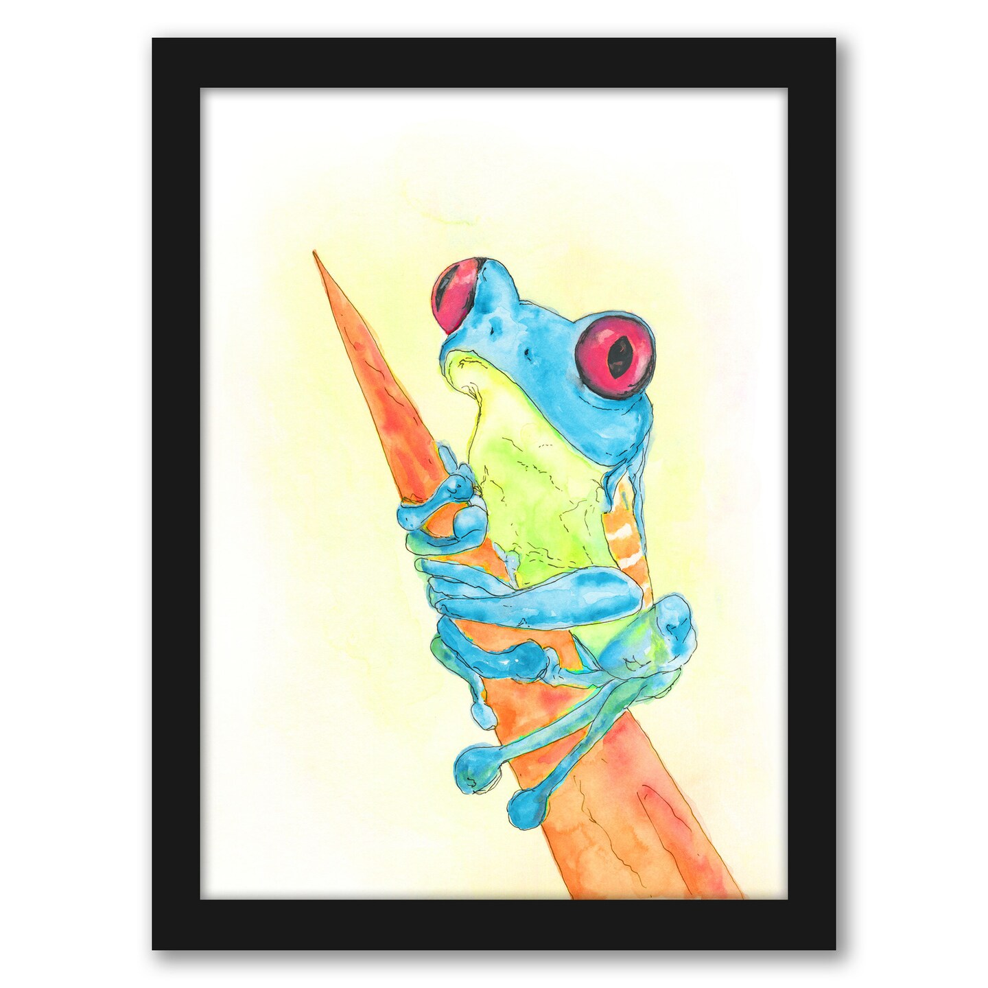 Blue Frog by Kate Shephard Frame  - Americanflat