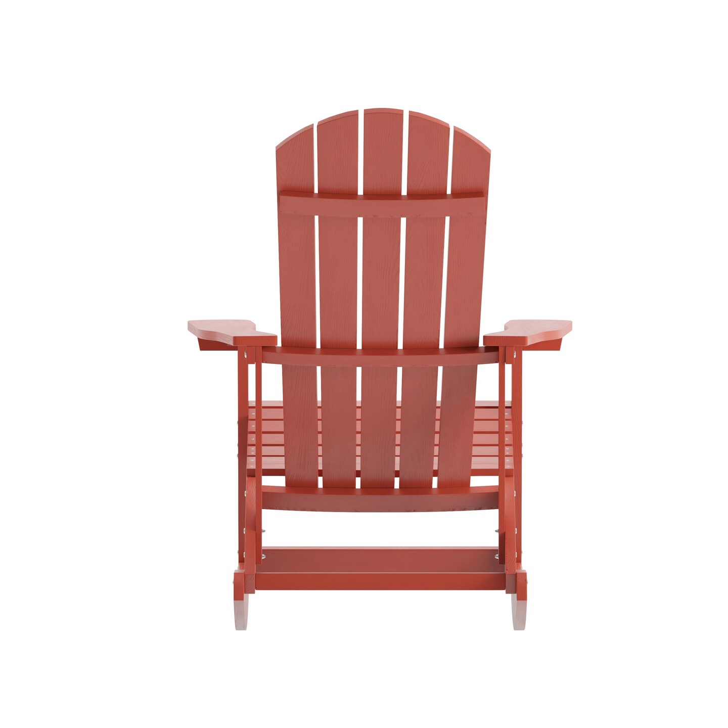 Merrick Lane Set of 2 Atlantic All-Weather Polyresin Adirondack Rocking Chair with Vertical Slats