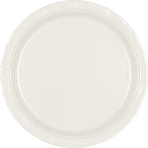 7" Frosty White Round Paper Plates Michaels