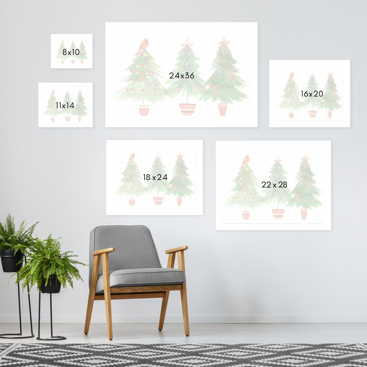 8&#x22; x 10&#x22; Bright And Cheerful by Pi Holiday Black Framed Print Wall Art - Americanflat - Americanflat