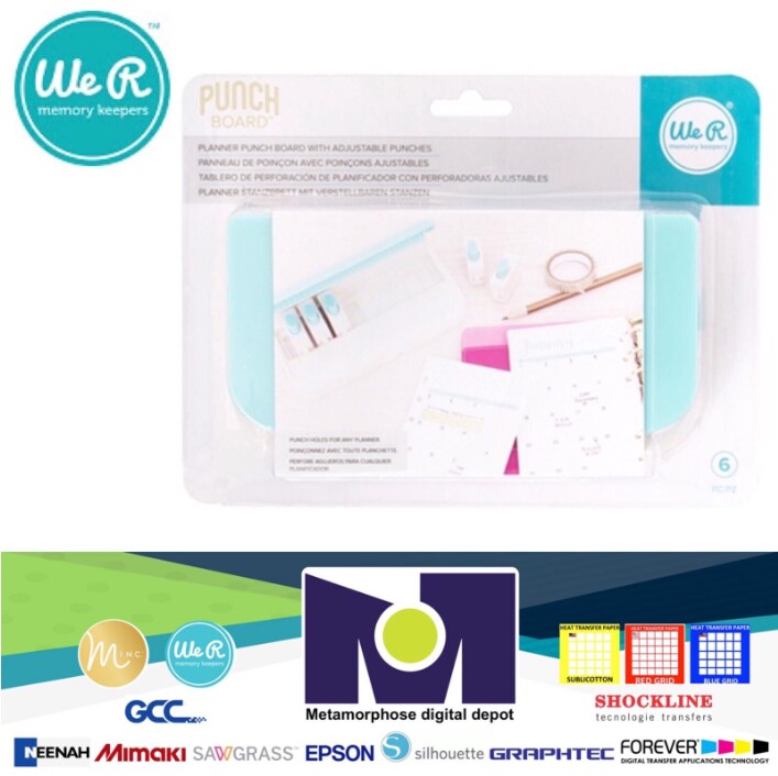 TOOL - We R Memory Keepers - PUNCH BOARD - PLANNER HOLE PUNCH 660461 by American Crafts