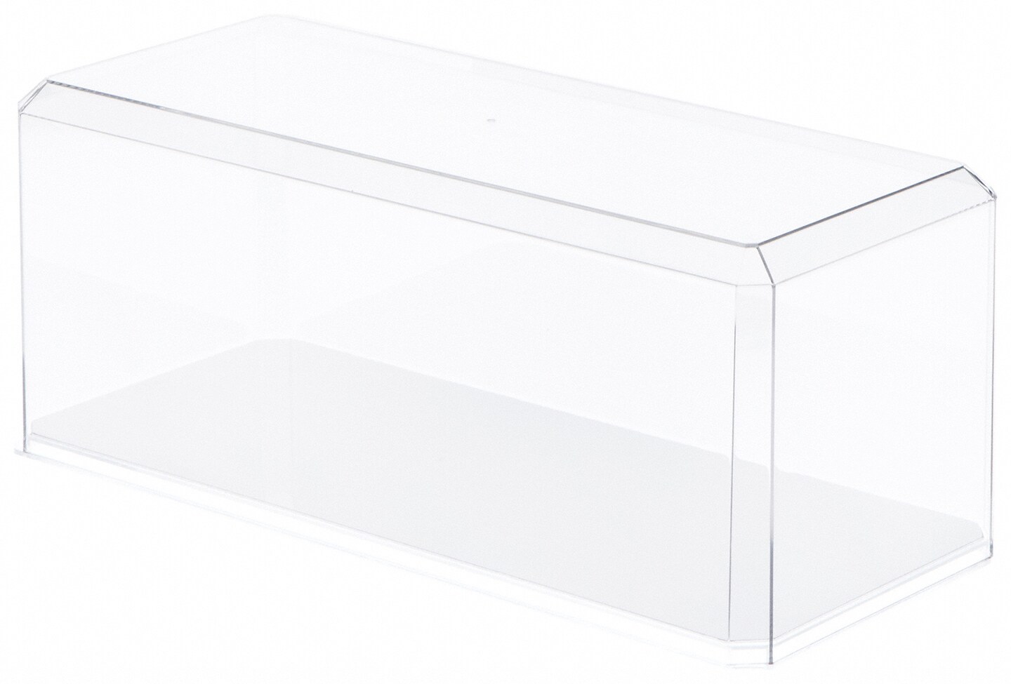 Pioneer Plastics 355CD Clear Plastic Display Case for 1:18 Scale Cars (Mirrored), 13&#x22; W x 5.5&#x22; D x 5&#x22; H (Mailer Box)