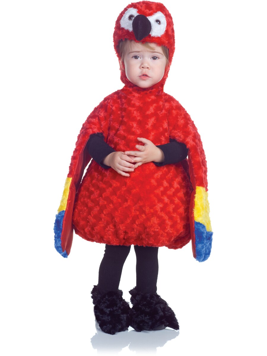 Belly Babies Plush Red Tropical Rainforest Parrot Toddler Costume