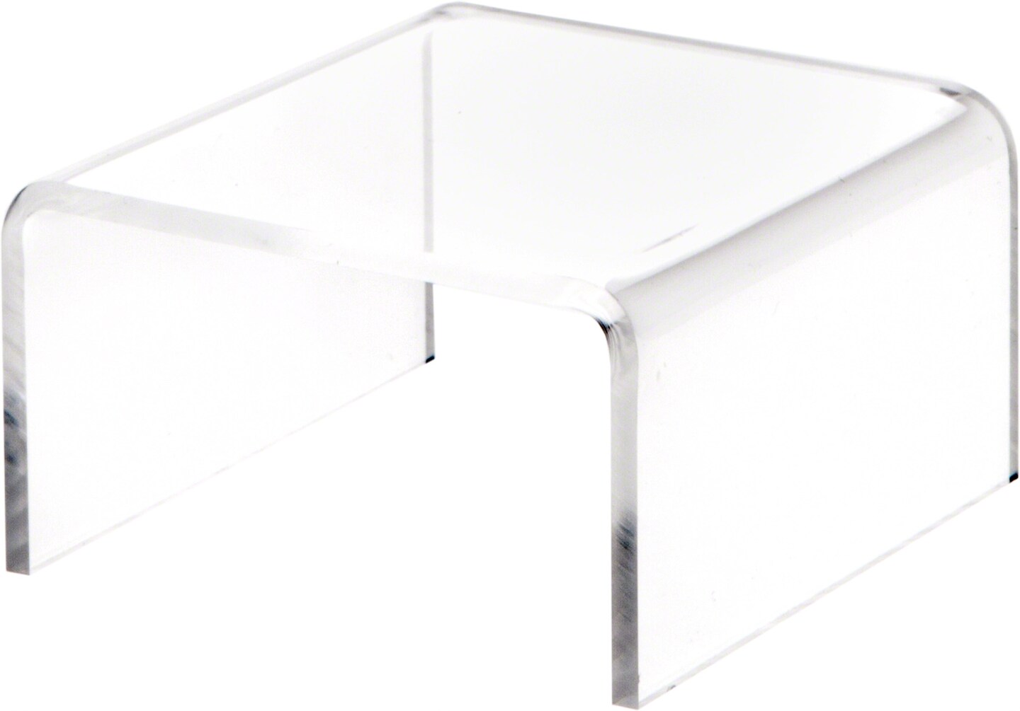Plymor Clear Acrylic Short Square Display Riser, 1.5