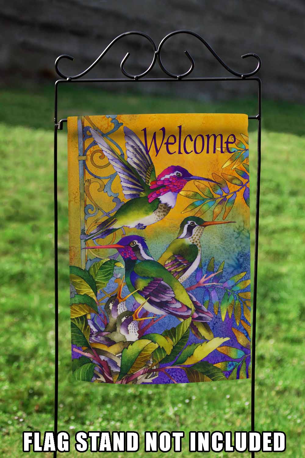 Hummingbird Home Decorative Hummingbird Flag