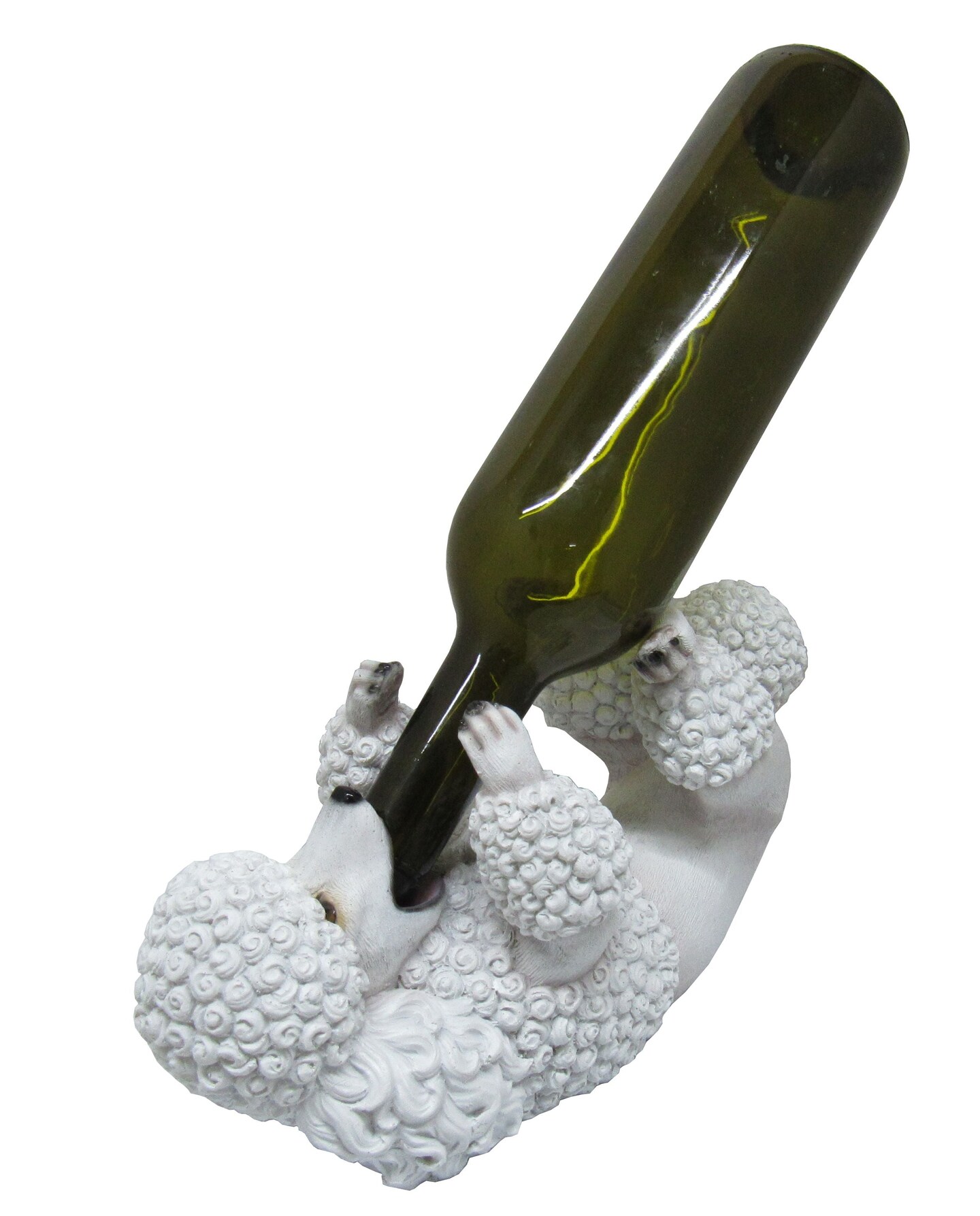 Poodle Wine Bottle Holder Statue