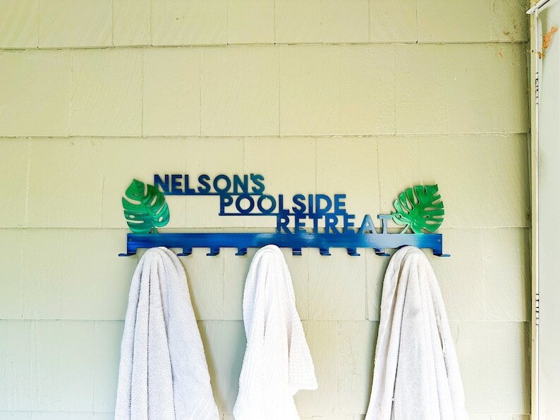 Tropical towel hooks 2025