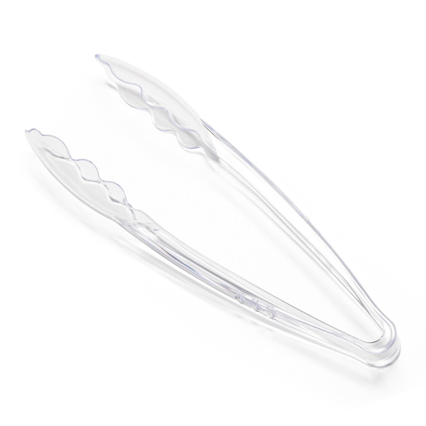 Clear Disposable Plastic Serving Tongs - 9&#x22; (48 Tongs)