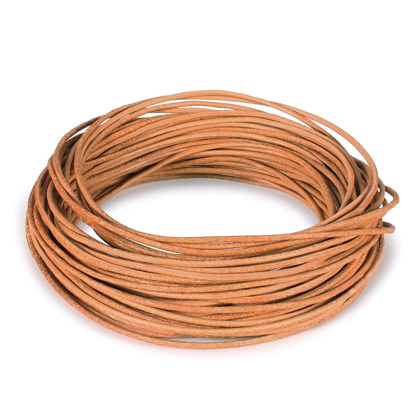 11 yard Genuine Round Leather Cord Natural Leather Strips for Jewelry Making Bracelet Necklace Beading (1.0mm)