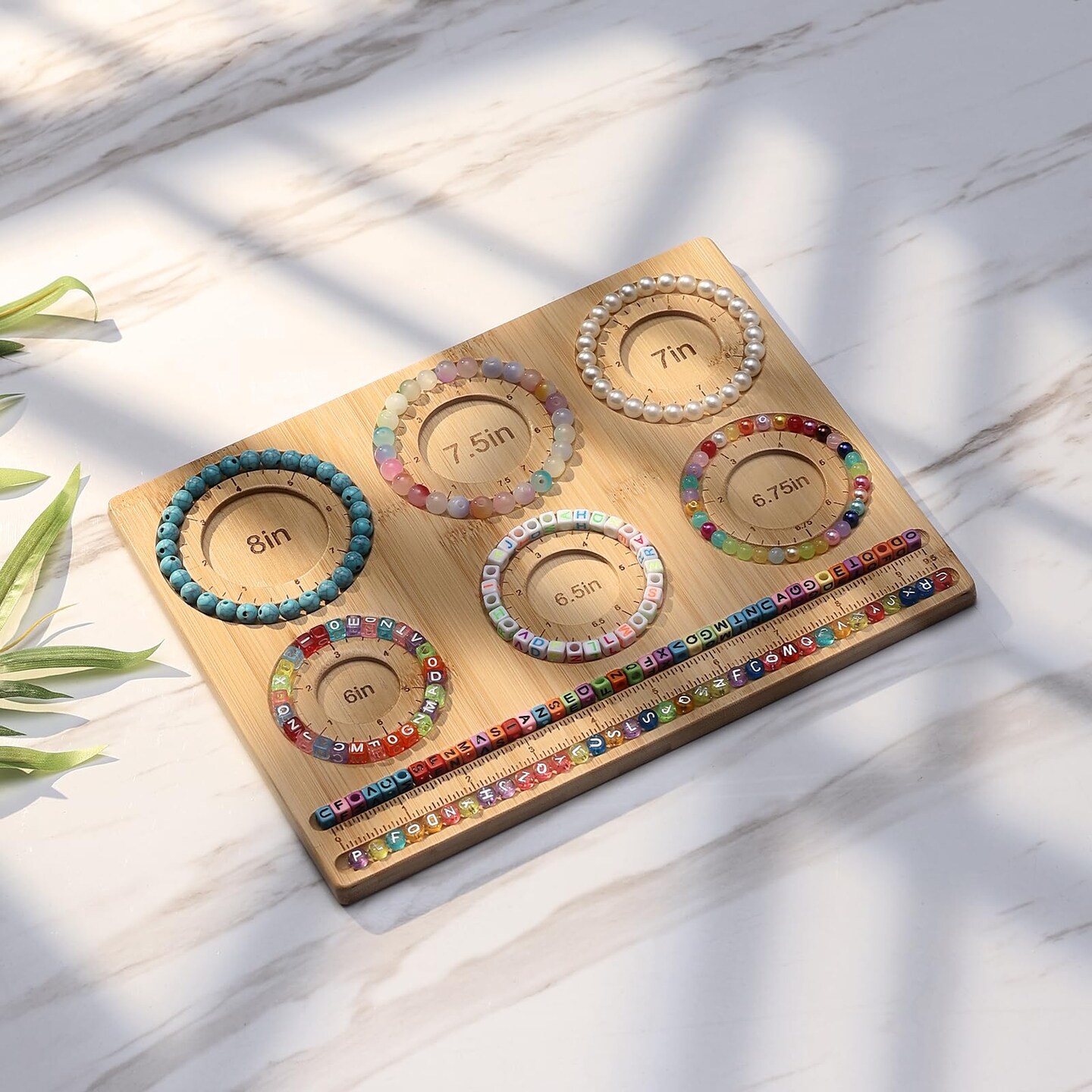 Bead Board for Jewelry Making, Bamboo Beading Board for Jewelry Bracelet Making, Bracelet Bead Board, Bracelet Bead Board for Bracelet, Jewelry Making, DIY