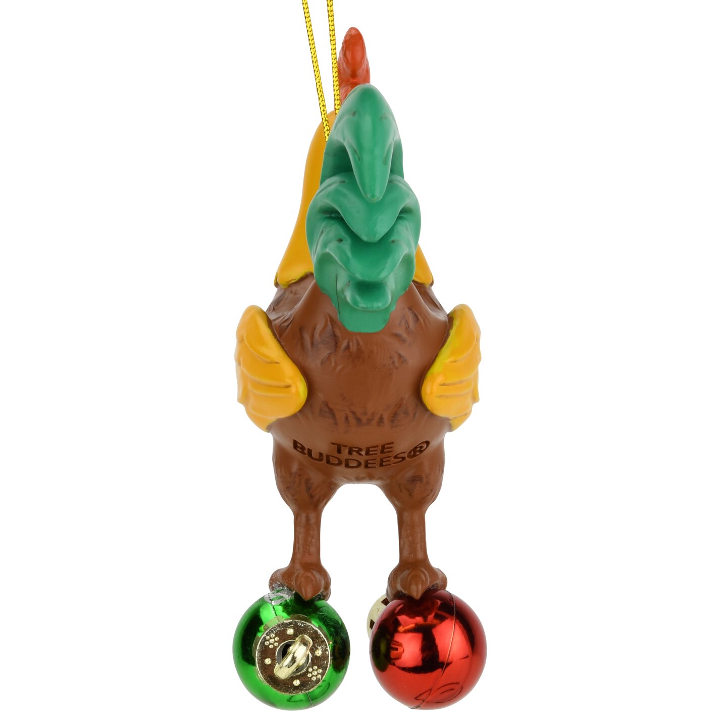 Tree Buddees Rooster and Bulbs Funny Christmas Ornament Decoration