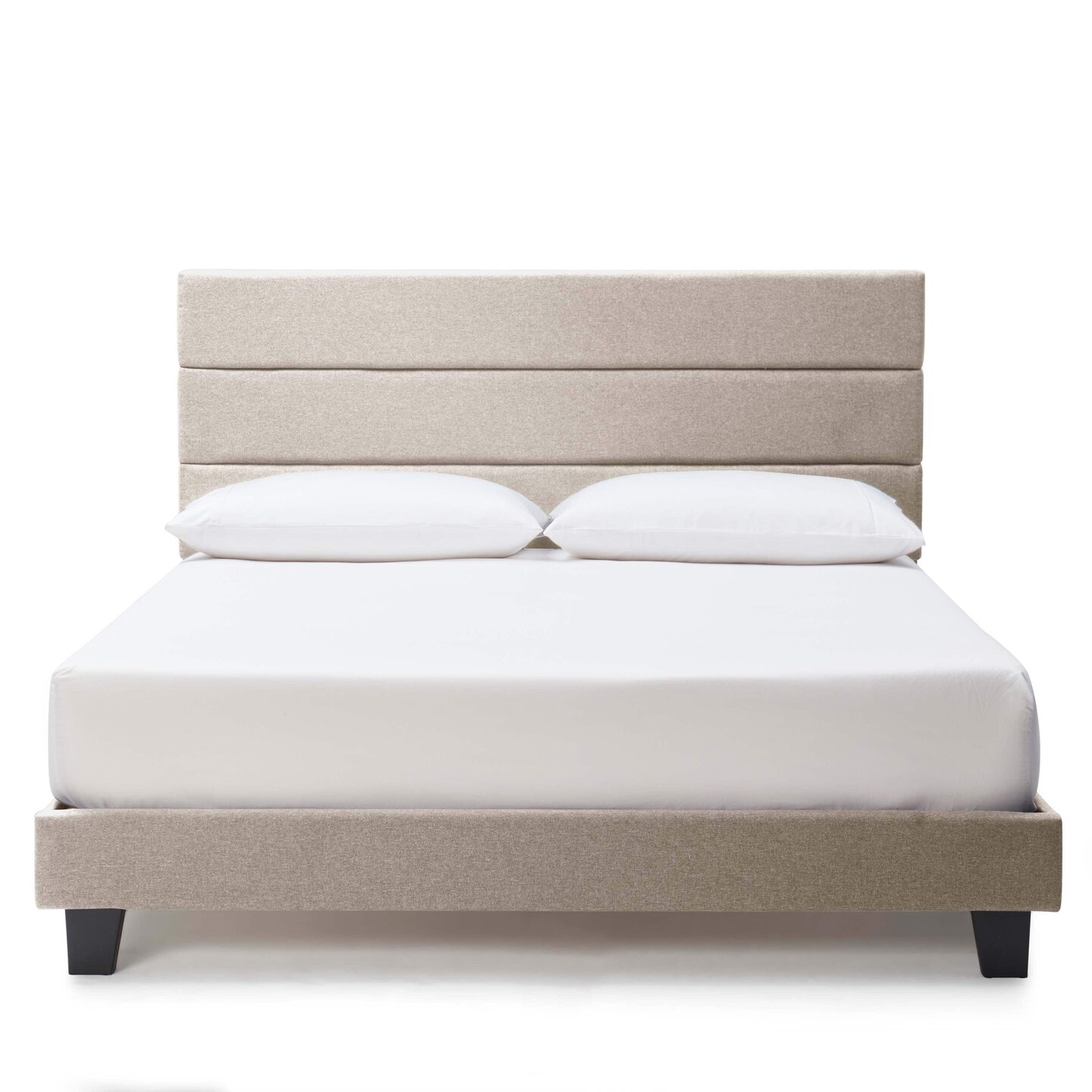 Nestl Horizontal Channel Upholstered Platform Bed