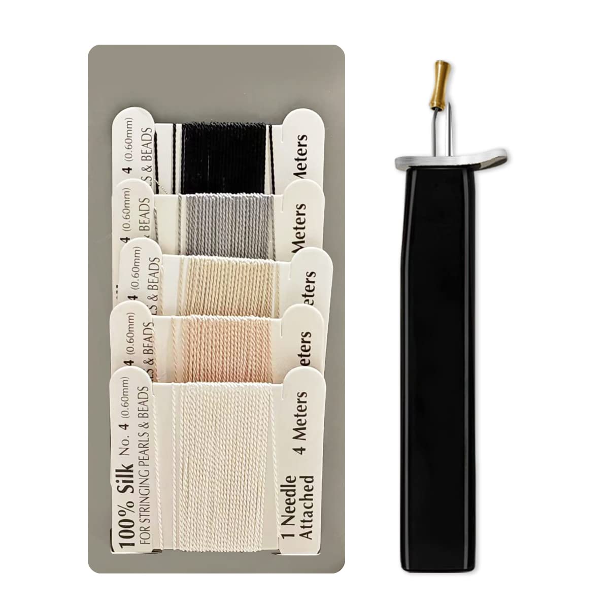 The Jewelry Bead Knotting Tool,Create The Secure Knots and 100% Silk Thread for Jewelry Making and Beading