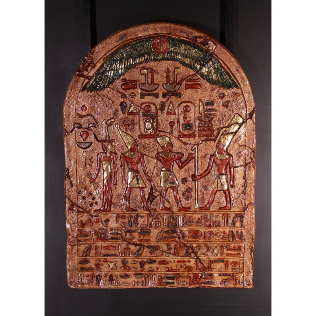 Egyptian Hieroglyphic Plaque Life Size Statue