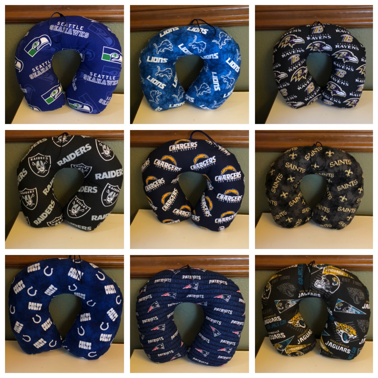 Nfl neck pillows hotsell