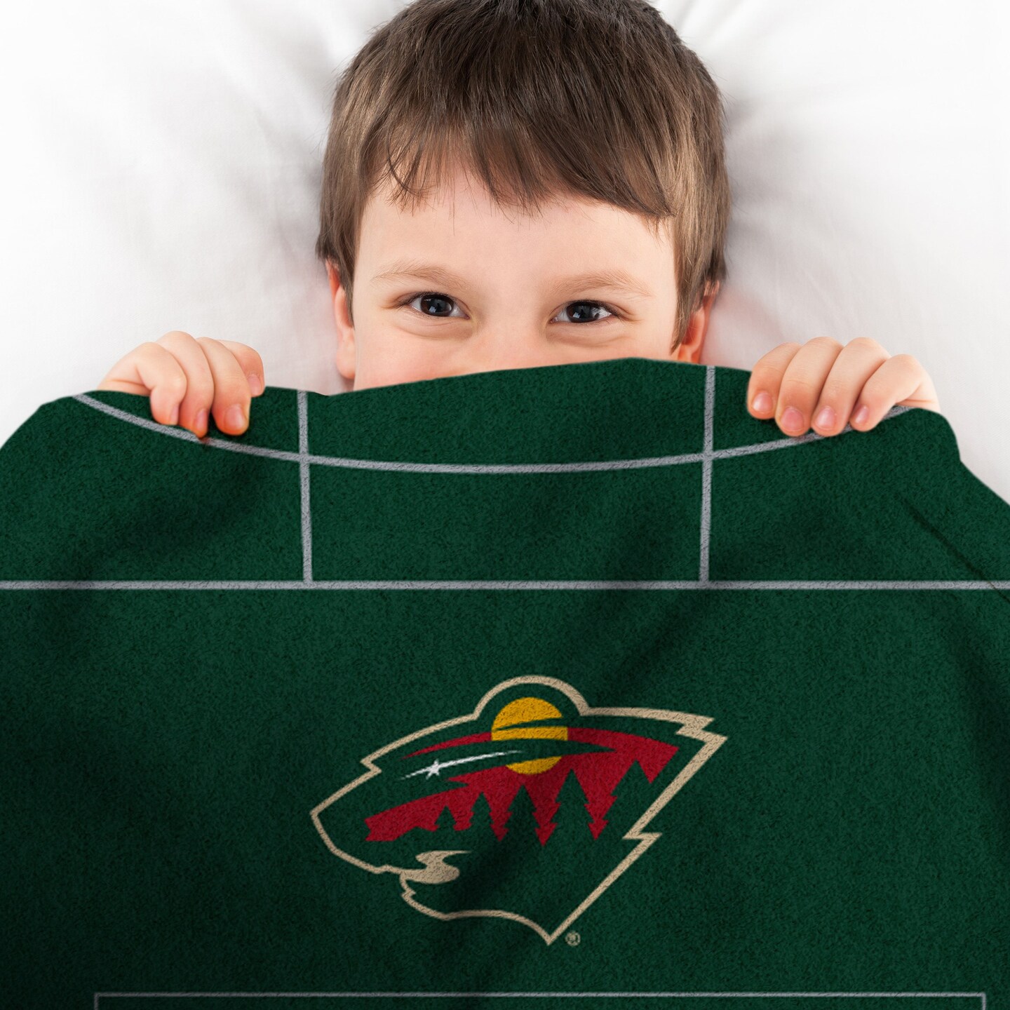 Sleep Squad Minnesota Wild Kirill Kaprizov 60” x 80” Raschel Plush Jersey Hockey Blanket