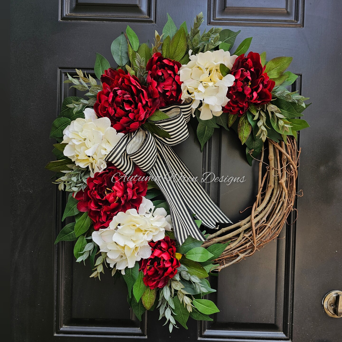 Spring Wreath, Front Door Wreath, Tulip Wreath, Yellow retailer Flowers Wreath, Greenery Wreath with White Berries, Year Round Wreath, Summer Wreath