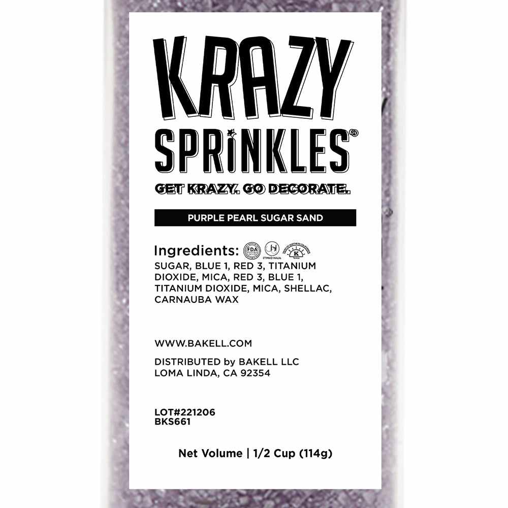 Purple Pearl Sugar Sand Sprinkles